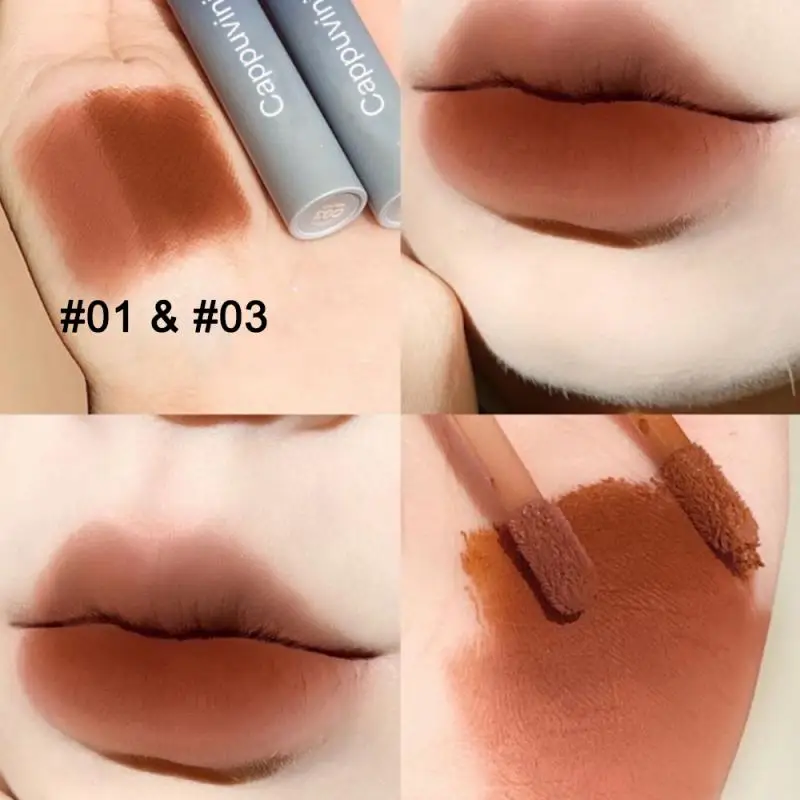 

Lip Gloss Lip Glaze Velvet Matte Liquid Long-lasting Smooth Waterproof Daily Tint Lipstick Set Lips Makeup Beauty Cosmetic TSLM