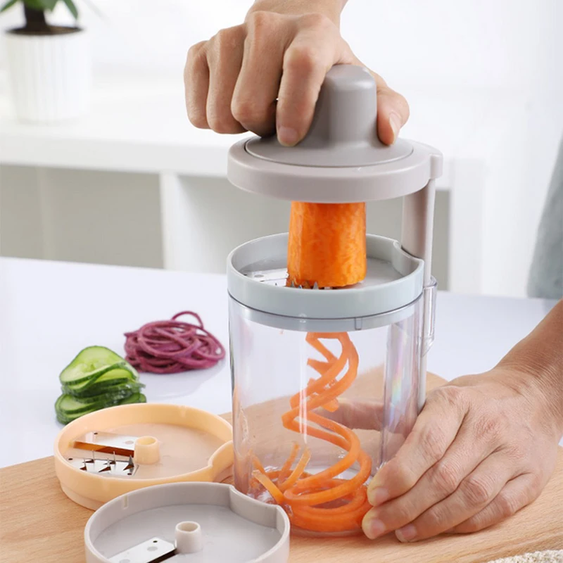 3 в 1 нож для резки овощей вращающийся слайсер Кухня аксессуары измельчитель
