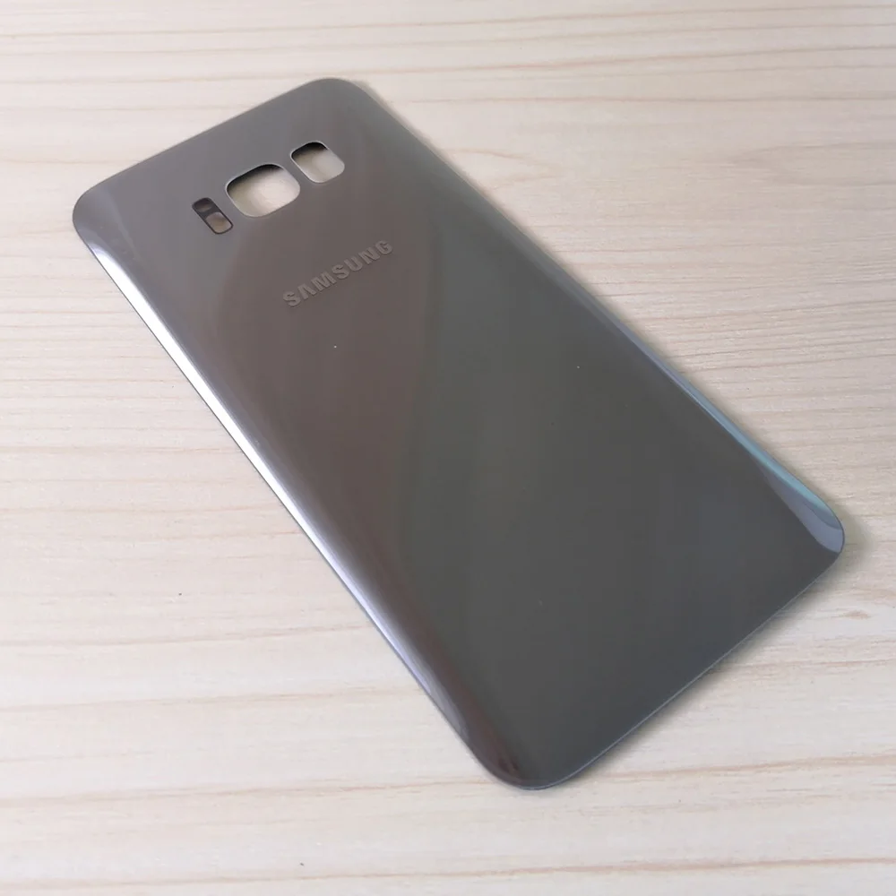 Оригинальный чехол для SAMSUNG Galaxy S8 G950 / Plus G955 Задняя стеклянная крышка аккумулятора