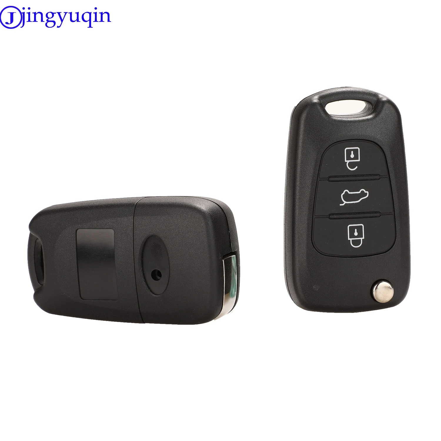 Jingyuqin 3 кнопки флип пульт дистанционного управления чехол для HYUNDAI I30 IX35 Kia K2 K5