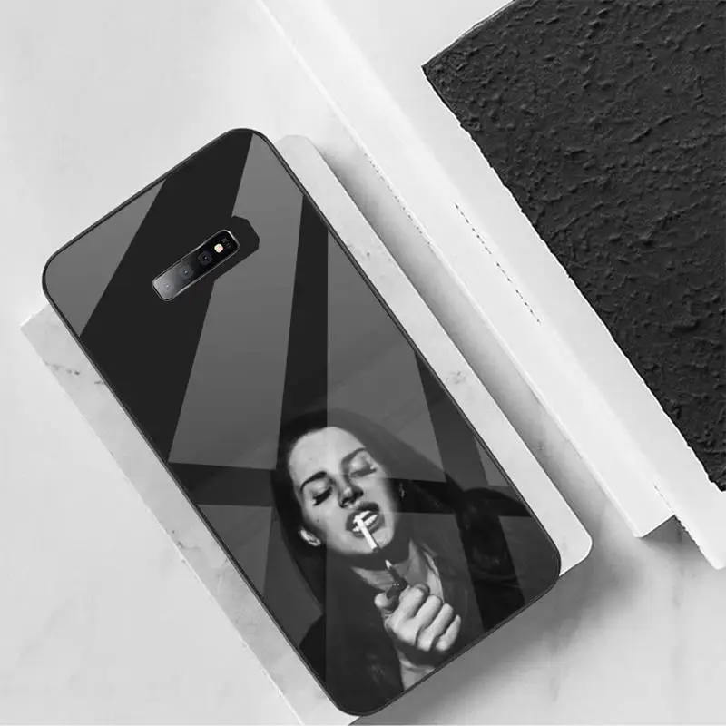 

Lana Del Rey sexy fashion Phone Case Tempered glass For Samsung S6 S7 edge S8 S9 S10 e plus note8 9 10 pro