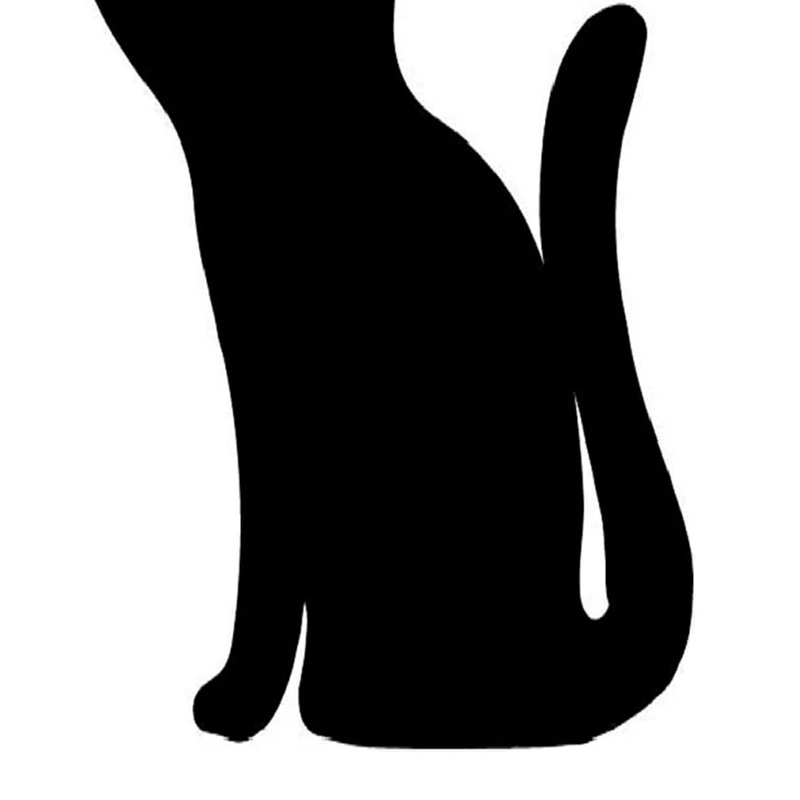 

Кошка силуэт украшения Кола в виде черного кота декоративный силуэт на открытом воздухе кошка декоративные садовые столбы для ярдов сад F2