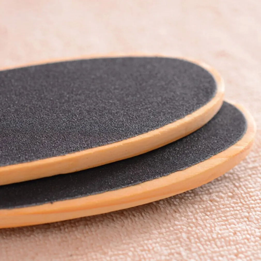 

Double Sided Wooden Board File Grinding Feet Exfoliator Foot Scrub Handheld Mild Foot Rubbing Board Pedicure Device Tool