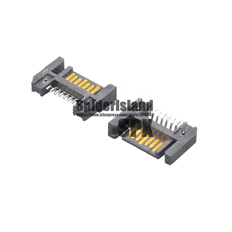 500 шт./1000 шт. SATA 7P 7pin штекер SMT горизонтальный PCB Кабель питания DIY разъем интерфейса