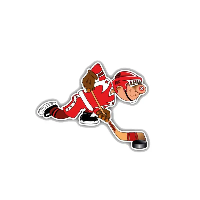 

RuleMyLife 12.7CM*10CM Cute Cartoon Boy Hockey Player PVC Motorcycle Car Sticker 11-00012