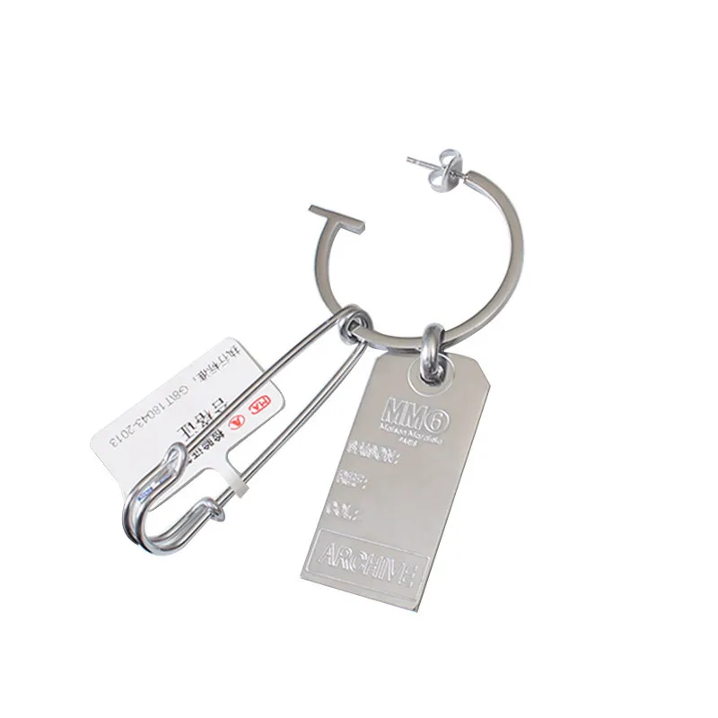 

New trend fashion nameplate Earrings detachable various wearing earrings couple Earrings