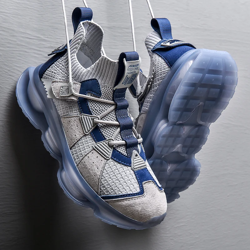 New Running Shoes For Men Breathable Sport High Quality Athletic Jogging Outdoor Antiskid Damping Chunky Sneakers | Спорт и