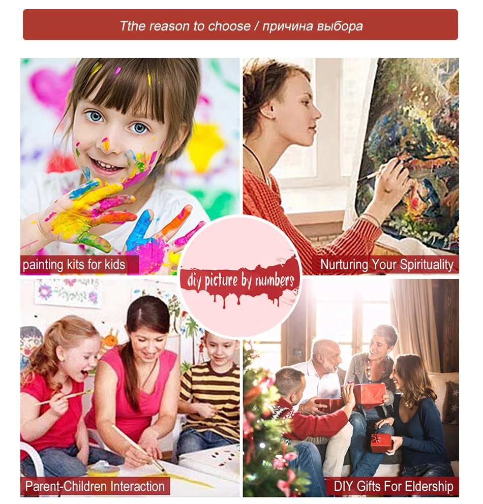 Набор для раскрашивания по номерам взрослых и детей белый черный маленький кот