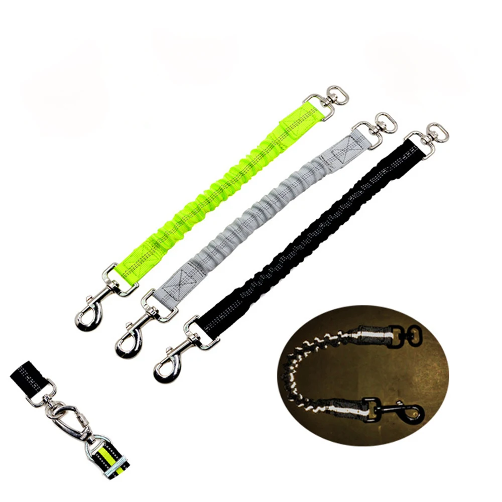 

1PC Durable Nylon Dog Leash Extendable Dog Training Walking Lead Absorbing Reflective Pet Leash Rope