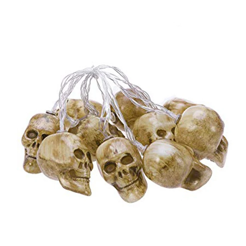 

10LED Halloween Skull String Lights Party Christmas Decorations For Home Halloween Decoration Lights