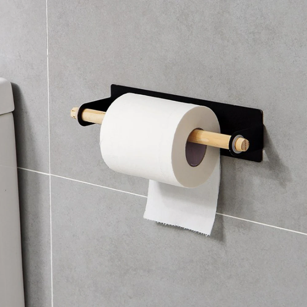 

Kitchen Roll Paper Holder Towel Storage Rack Tissue Hanger Cabinet Hanging Shelf