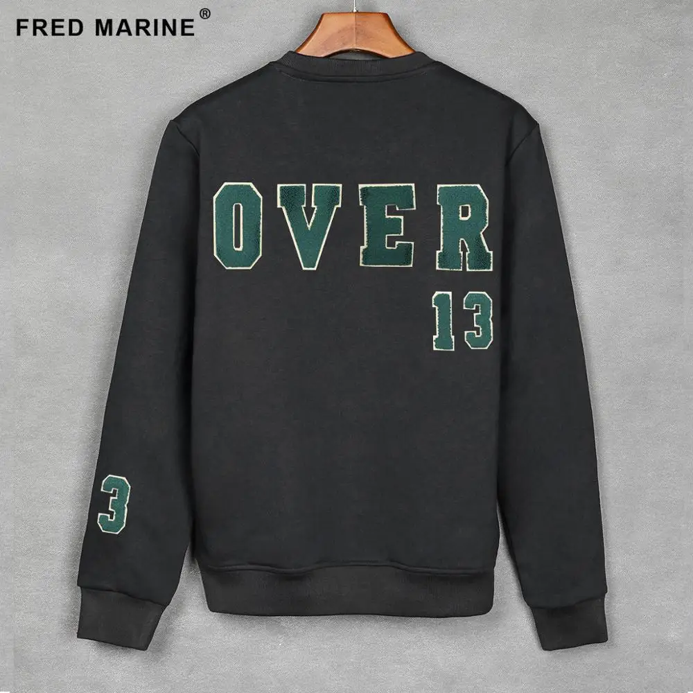 

2021 mens Park sweatshirt pullover solide design with badge autumn-winter hoodies for man style in high quality cotton material