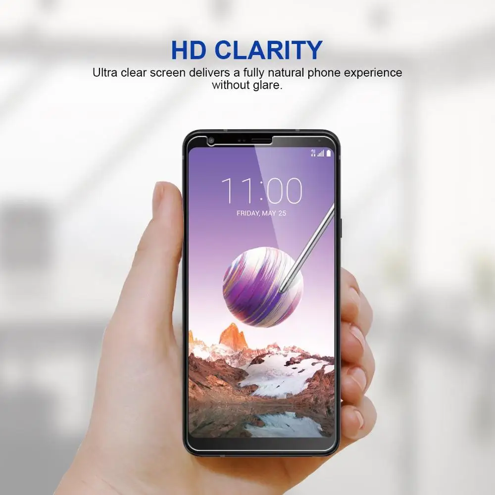 2.5D 9H Screen Protector Case For LG Stylo 4 Tempered Glass Q Stylus LM-Q710MS HD Protective Film | Мобильные телефоны и