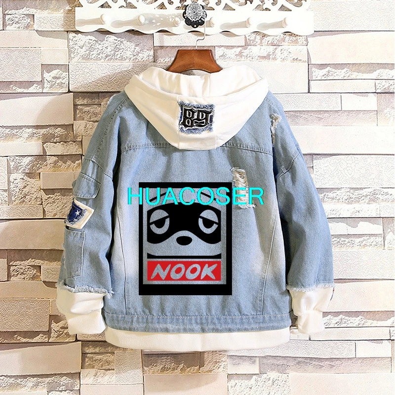 Джинсовая куртка для костюмированной игры Tom Nook с изображением животных: новые