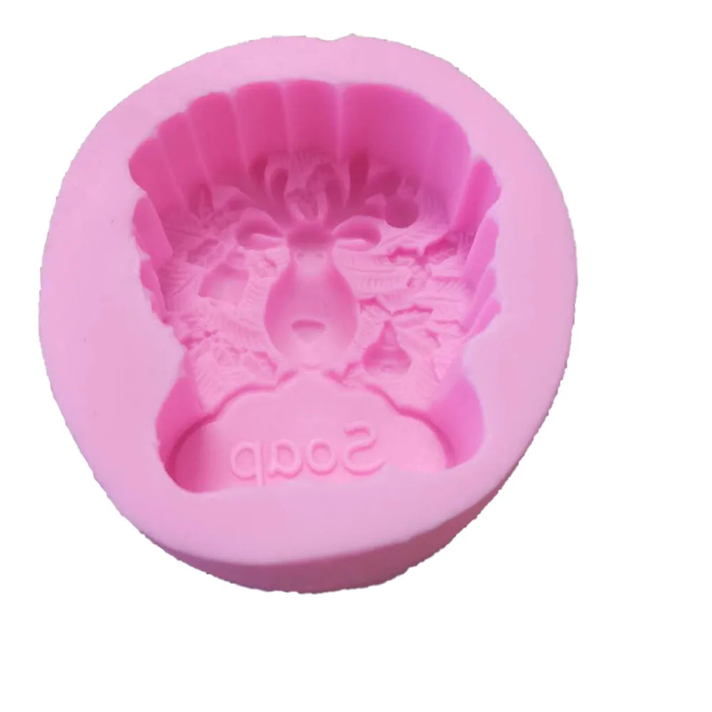 Рождественская силиконовая форма для мыла шоколада мыло свеча сделай сам