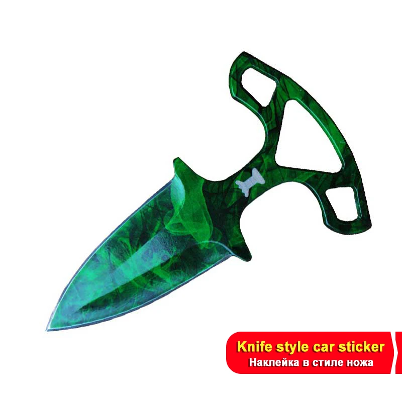 17 см автомобильные наклейки для CSGO нож кожа графика водонепроницаемые модная