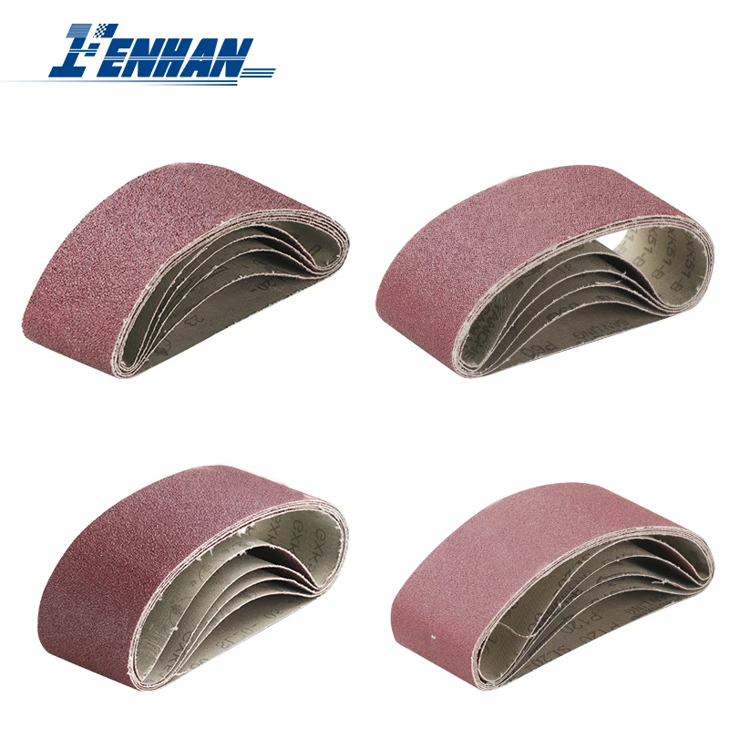 5pcs 60x400mm Abrasive Sanding Belts 40-120Grit Aluminium Oxide Sander for Wood Soft Metal Polishing | Инструменты