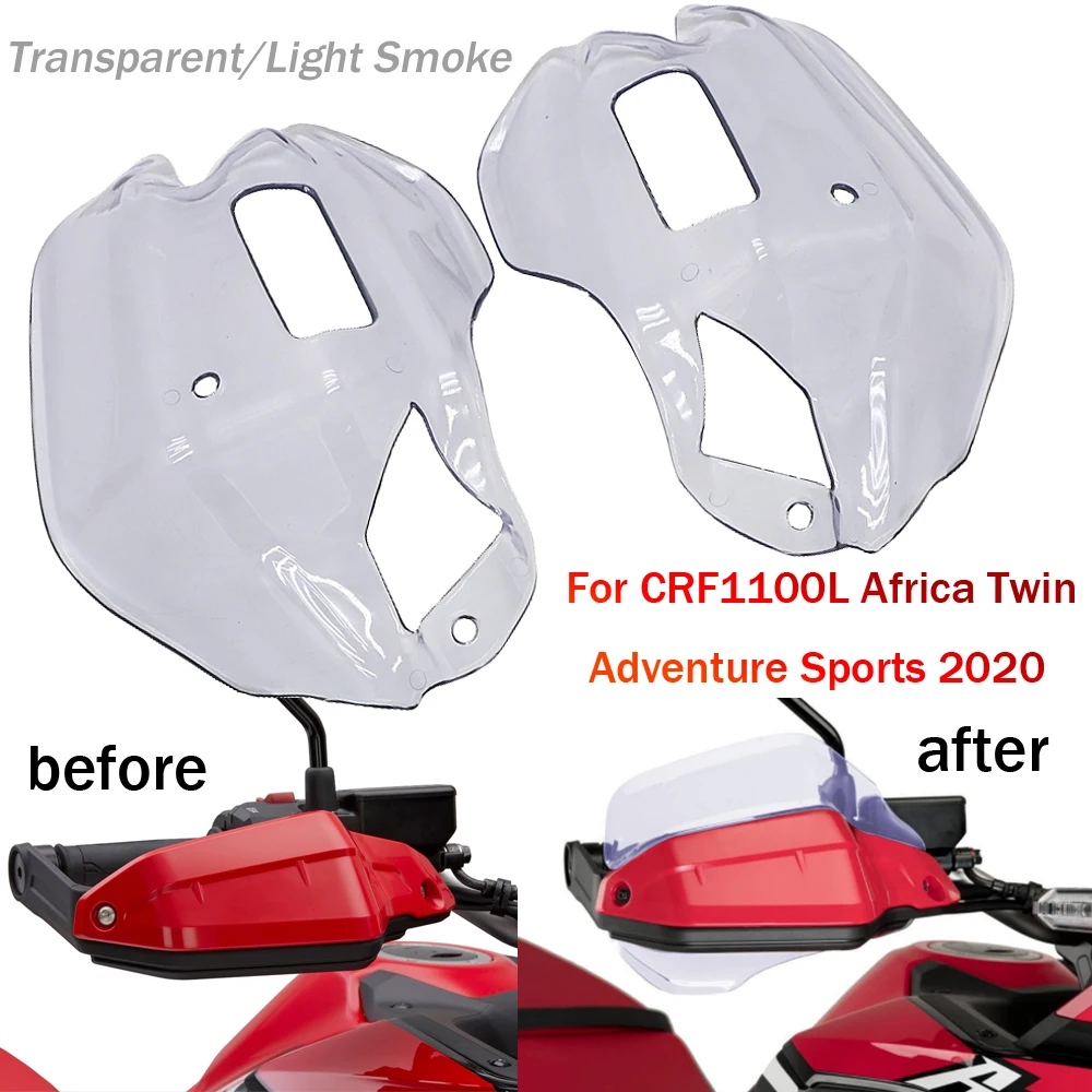 

Handguard Hand shield Protector FOR HONDA CRF1100L Africa Twin Adventure Sports Windshield Smoke / Clear 2020 Motorcycle