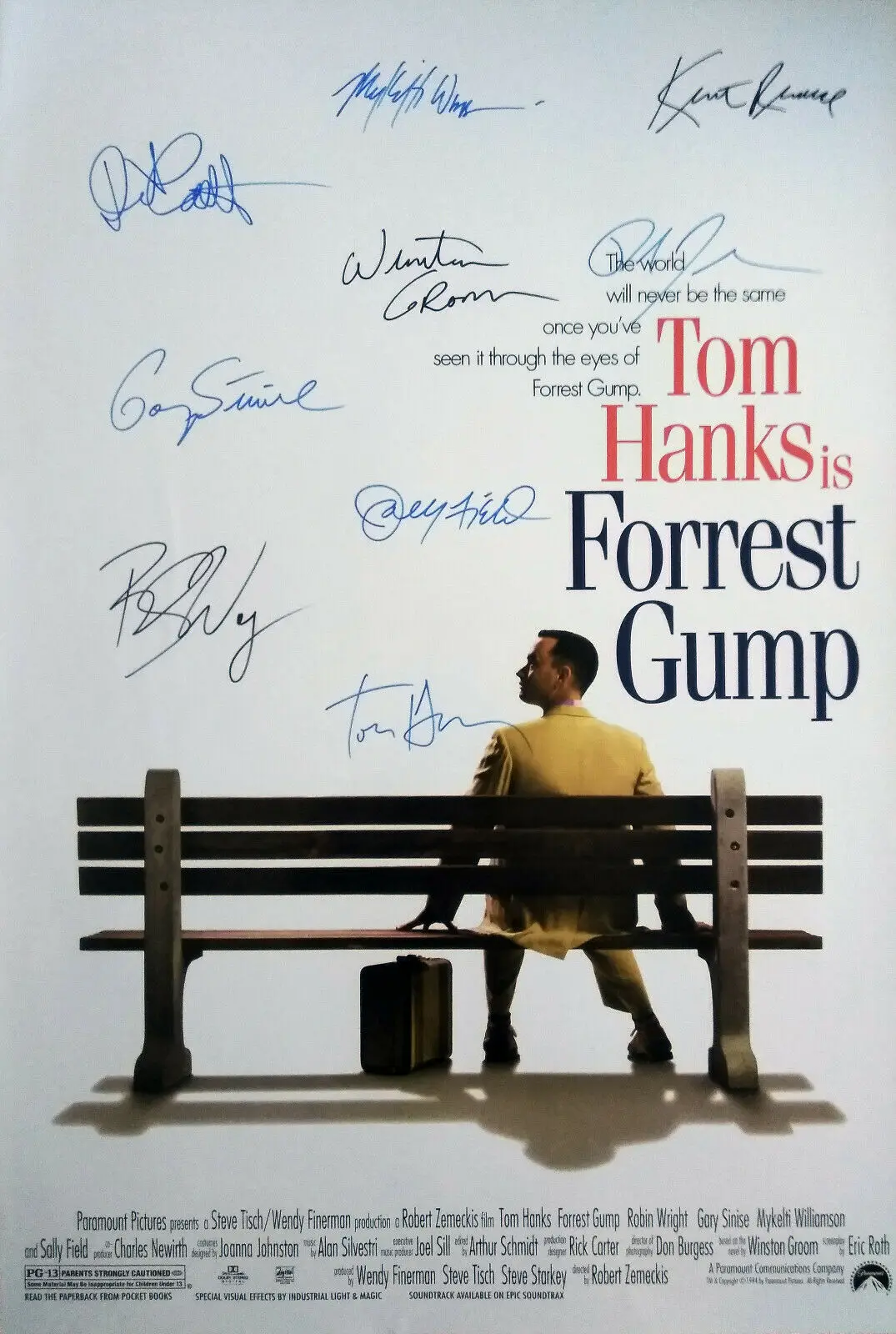 

FORREST GUMP Movie Signed Art print Silk poster Home Wall Decor