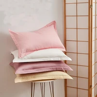 100 cotton envelope pillowcase solid pillow cover comfortable sleeping pillow no zipper 2pcs pillow case luxury bedding pillow