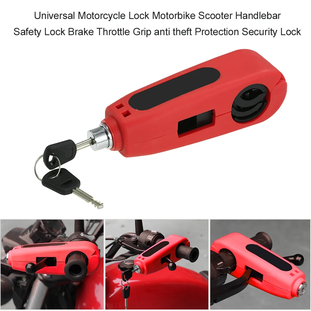 Универсальный замок для мотоцикла мотоцикл скутер руль безопасности тормоз