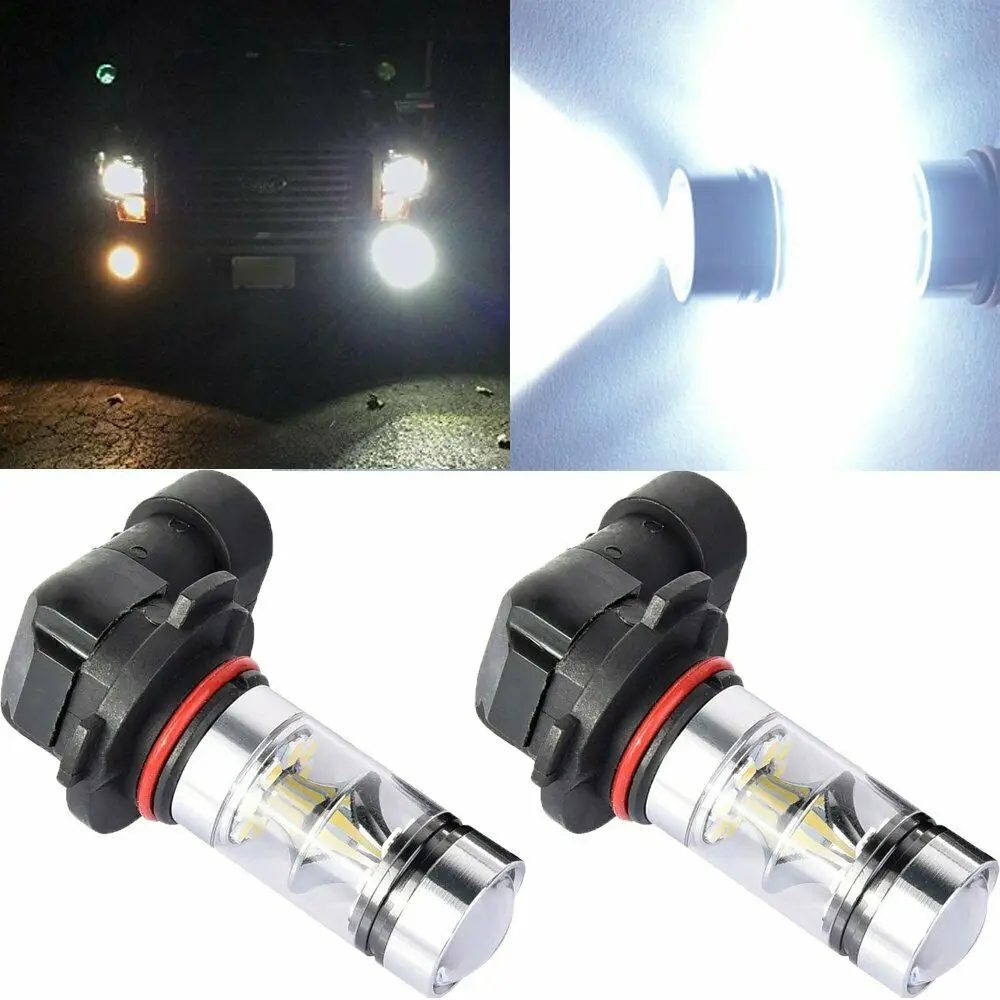 1 пара 9140 9145 H10 светодиодный 9005 W CREE 100 K белые противотумансветильник фары Дневные