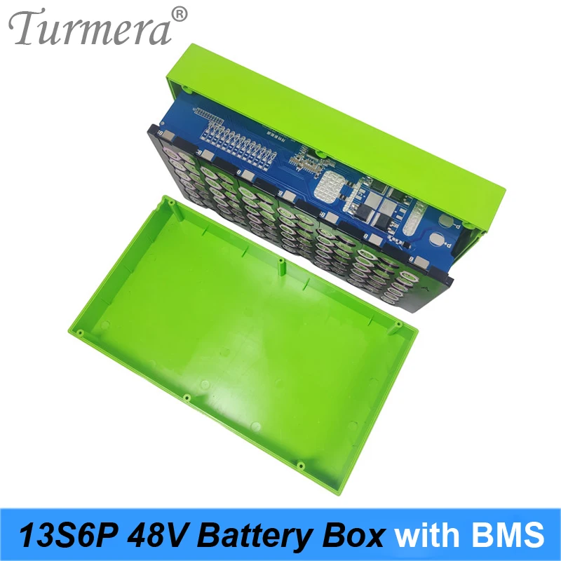 

Turmera 13S6P 48V Electric Bike Lithium Battery Case with 20A Balance BMS Including Holder Nickel For E-Soccter Battery 48V Use