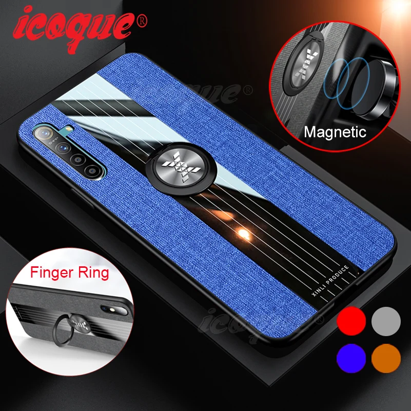 Чехол с кольцом для пальца Oppo Realme XT X2 Pro 3 5 Q X Lite Reno 2Z 2 Z Ace A91 A8 A11X A5 A9 2020 чехол