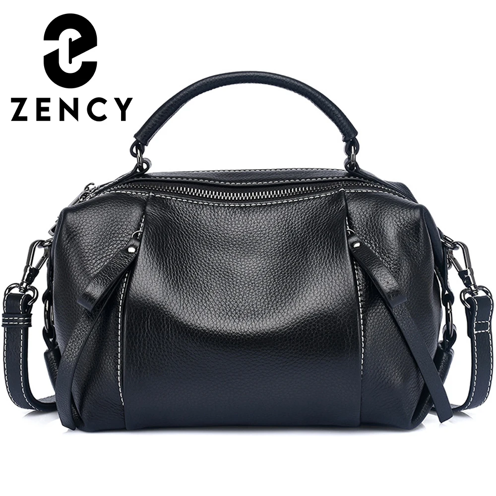 

Новая модель 2022, Классическая Высококачественная женская сумка Zency из 100% натуральной кожи, женская сумка через плечо