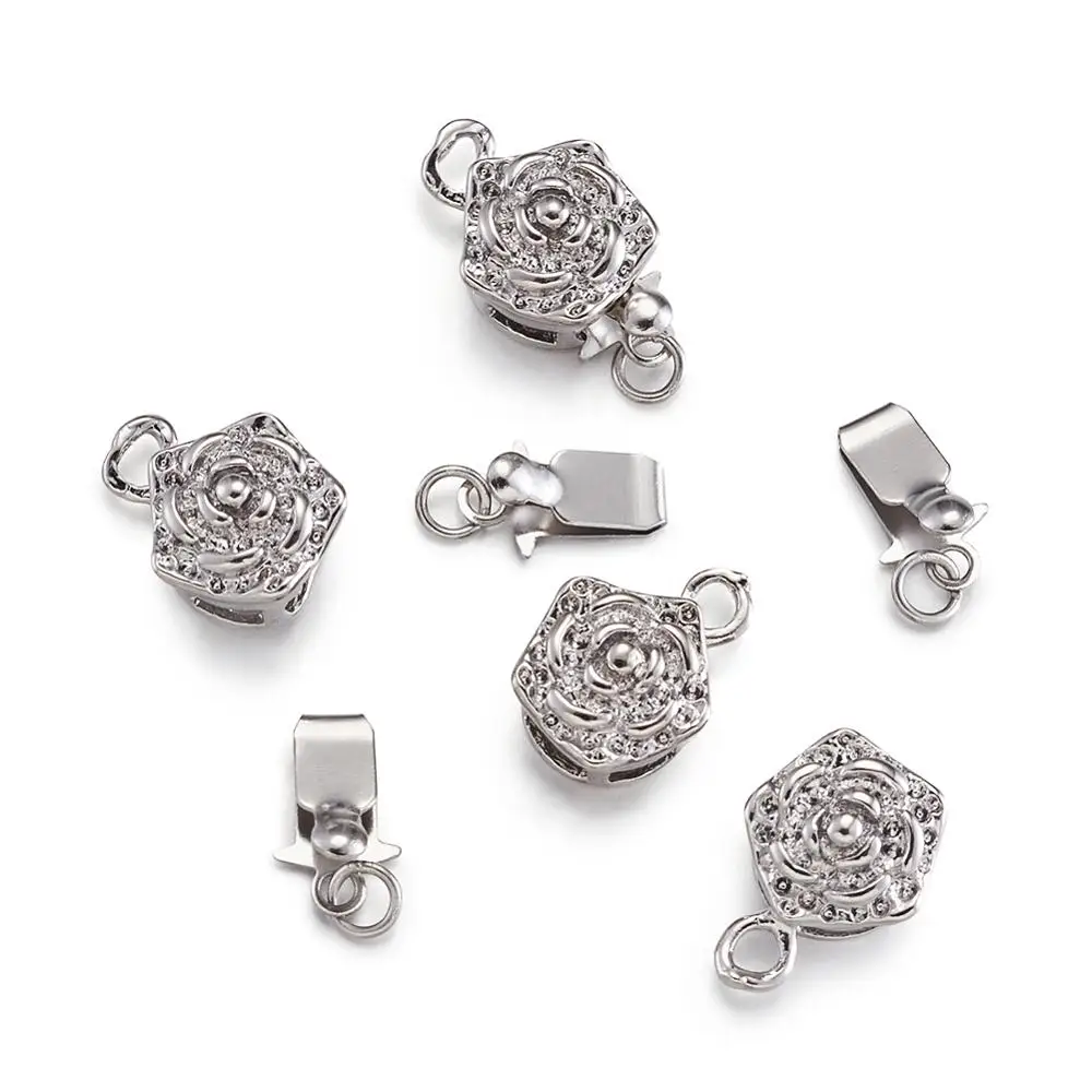 Латунная шкатулка для ювелирных изделий сделай сам с розой фурнитура застежками