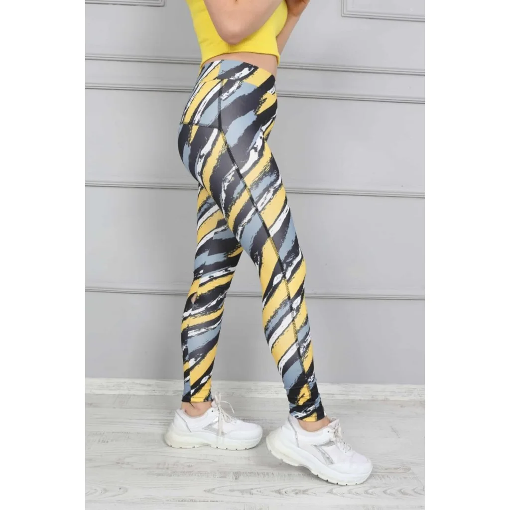 Women Multi-Color Digital Printed Fitness Leggings 100.48
