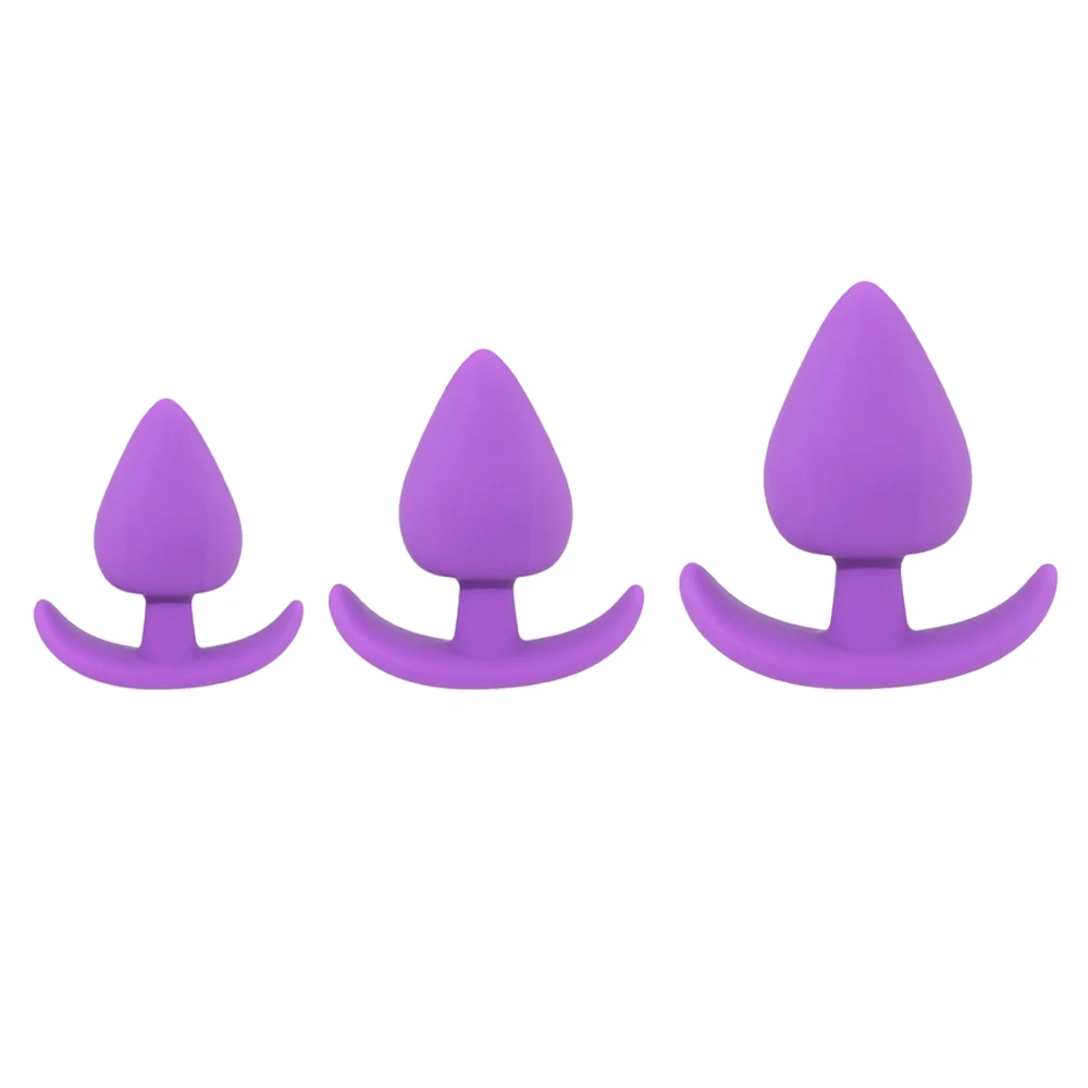 Силиконовая Анальная пробка унисекс анальная большого размера