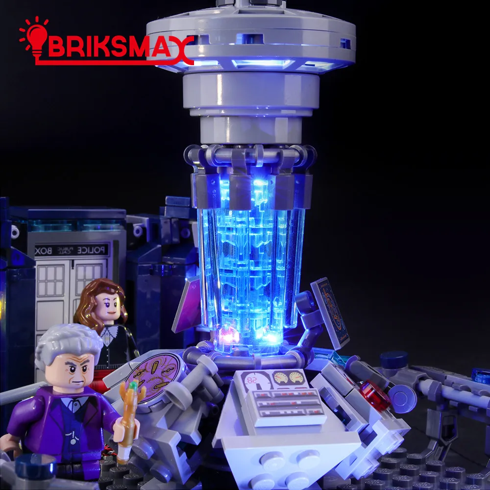 BriksMax Led Light Up Комплект для идей серии Doctor Who строительные блоки, совместимые с 21304(не включает модель
