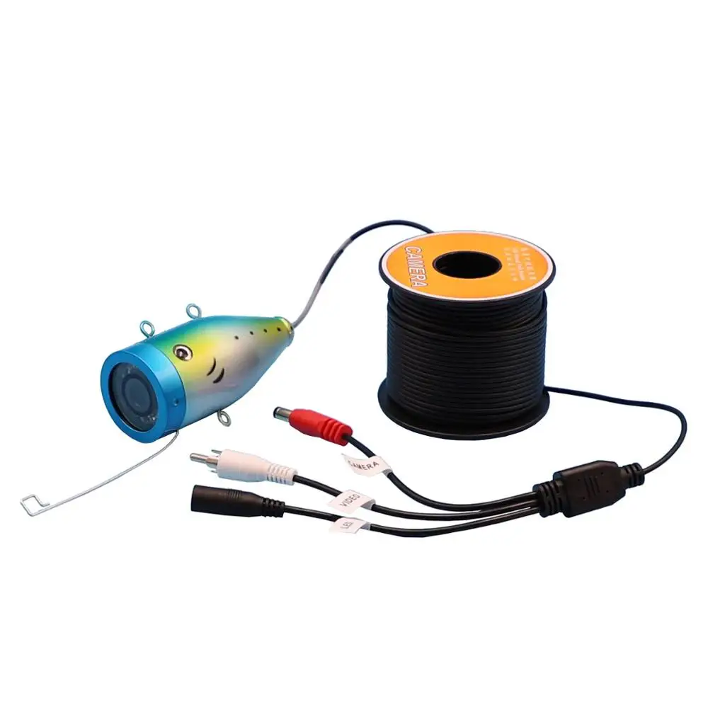 Купить Одиночная подводная камера с 12 шт. инфракрасный светодиодный для Ic/Sea Fishing рыболокатор без монитора с 15m/30m Видео кабелем