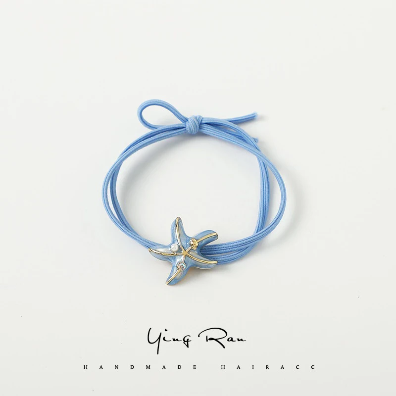 Резинка для волос эластичная в Корейском стиле девочек головной убор с принтом