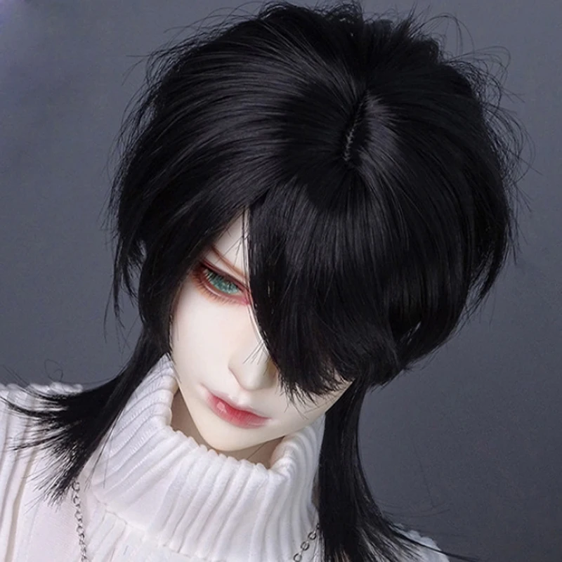 Peluca de pelo corto para mu&ntilde;eca Bjd, pelo corto de alta temperatura, MSD SD para BJD, nuevo estilo, 1/3, 1/4, 1/6-0