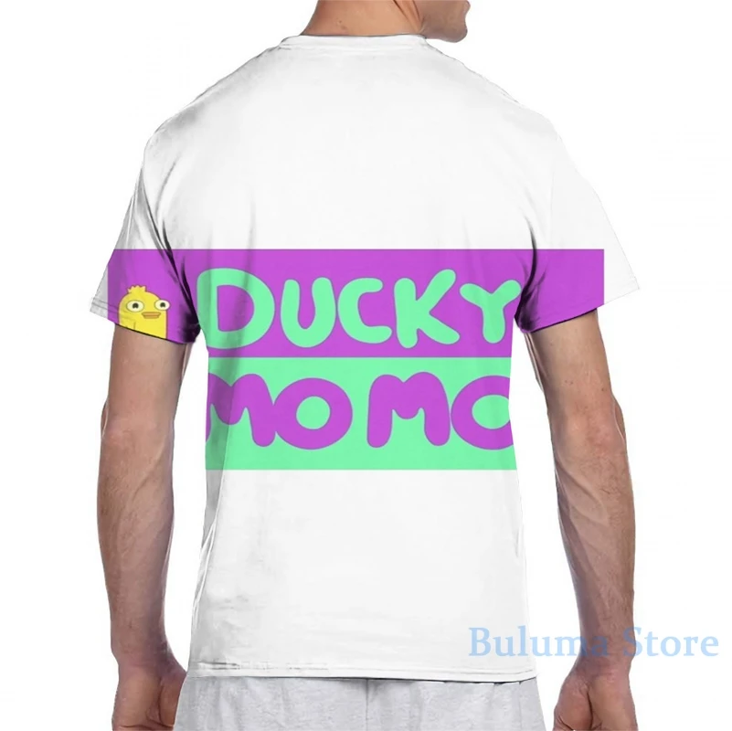 Футболка Ducky Momo с принтом для мужчин и женщин модный топ коротким рукавом