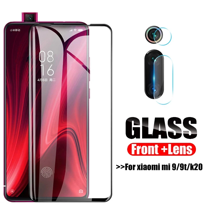 

2 in 1 Protective Glass For Xiaomi Mi 9T CC9 K20 Pro Camera Screen Protector Film Lens Tempered Glas For xiaomi mi CC9 mi9t K 20