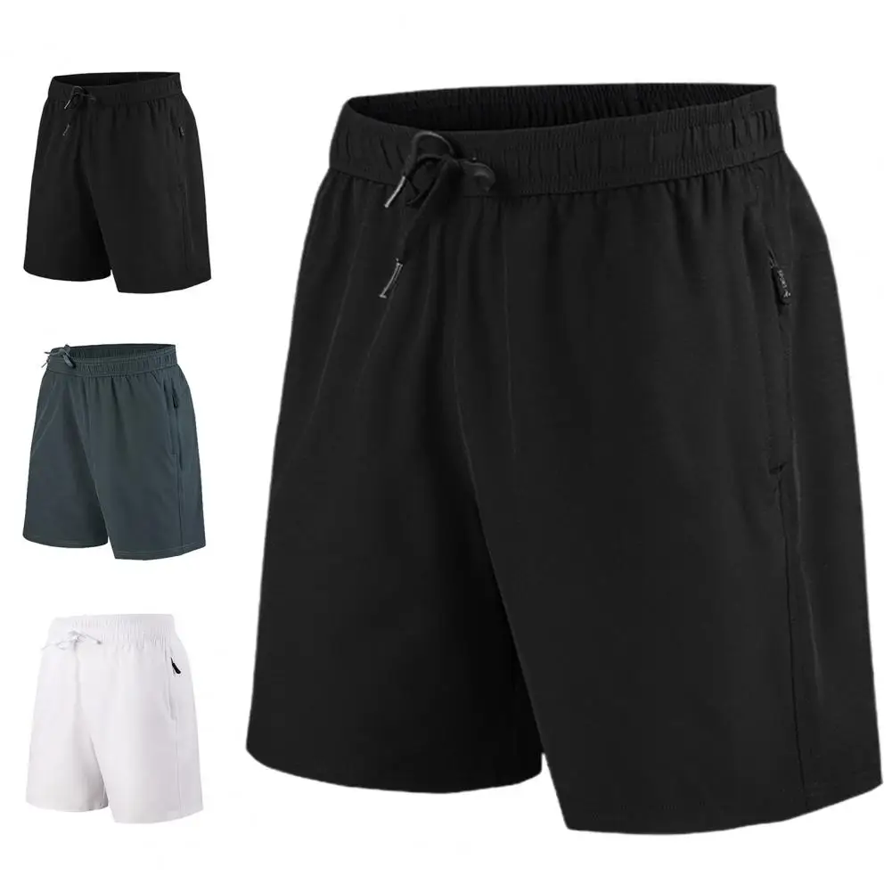 

Sportswear Fashion Men Solid Color Drawstring Short Pants Summer Shorts Comfy for Fitness
