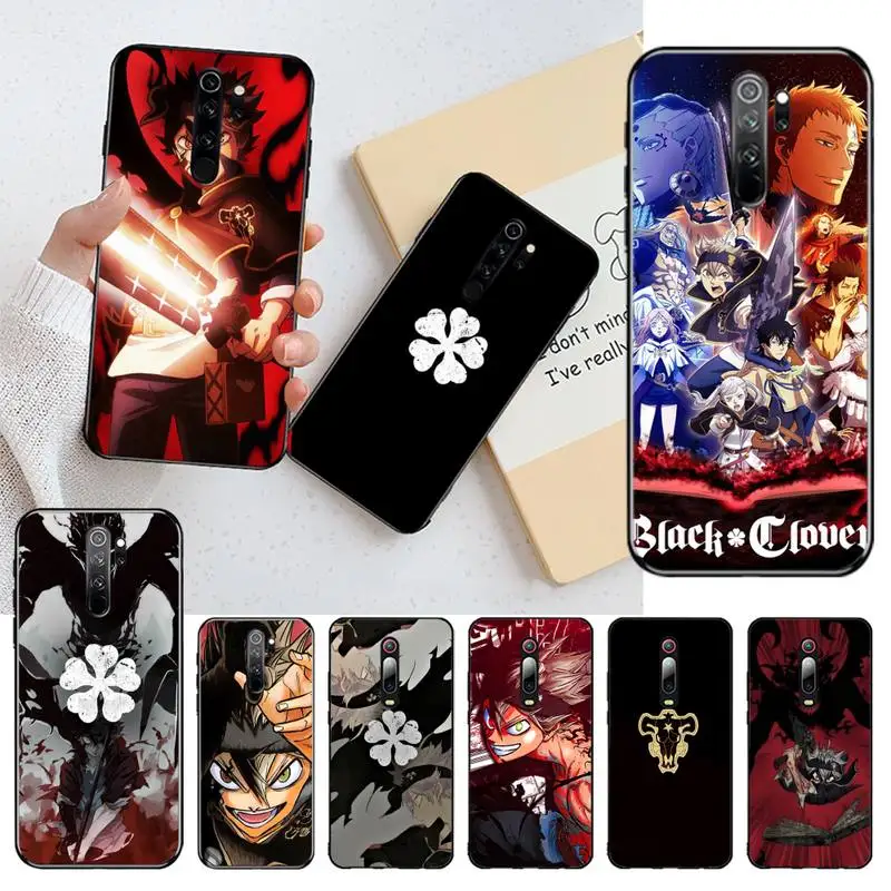 YJZFDYRM горячий черный клевер аниме окрашенные фотообои для Redmi Note 9 8 8T 8A 7 6 6A Go Pro Max