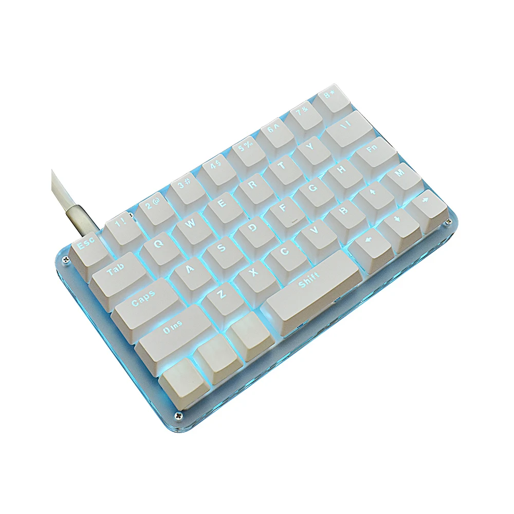 40 клавиш USB настраиваемая макро-программируемая RGB-клавиатура для офиса