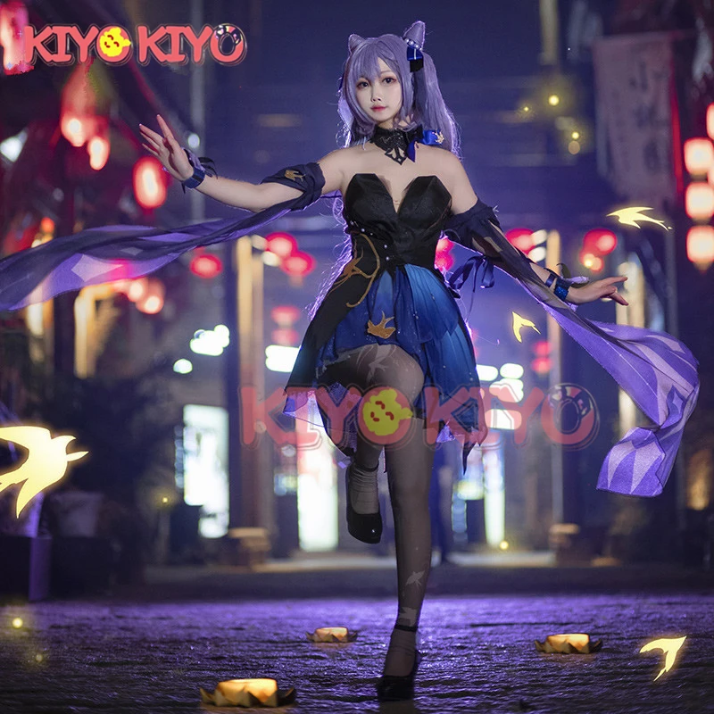 

KIYO-KIYO Pre-sales Genshin Impact Keqing Dress Cosplay Costume Halloween Costumes