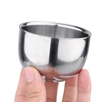 portable double wall stainless steel cup heat insulation coffee tea mug bowl