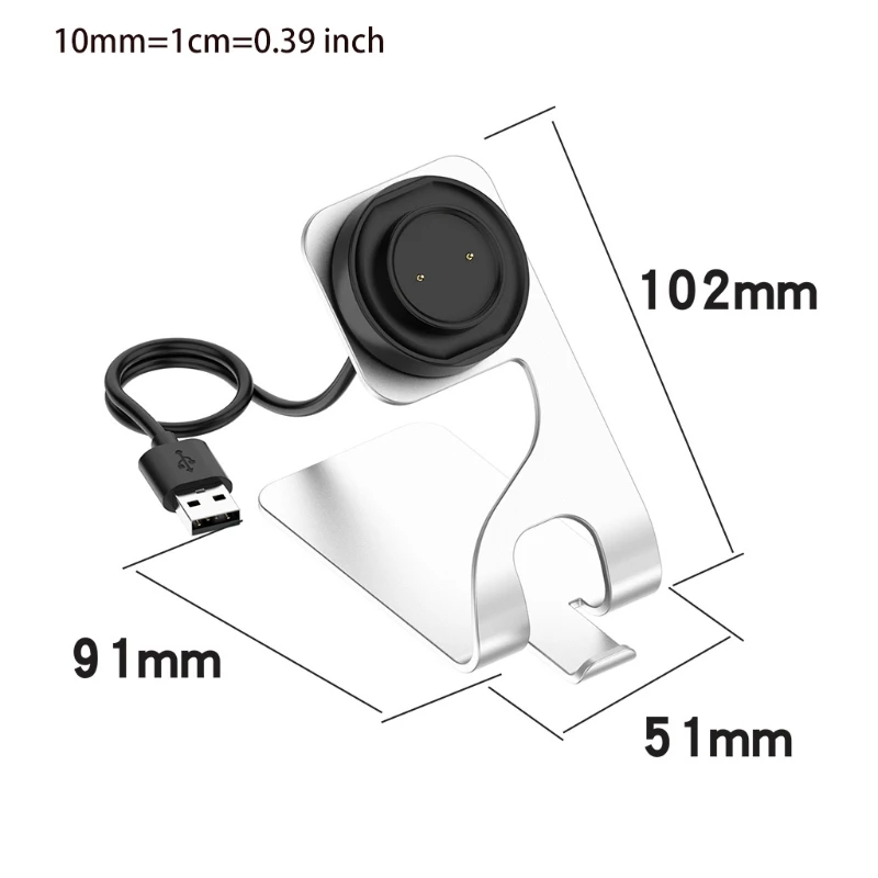 

066A Compatible with Huami-GTS2mini GTR2 Charge Bracket Magnetic Charger Dock Stand Portable Charging Cradle Station Base