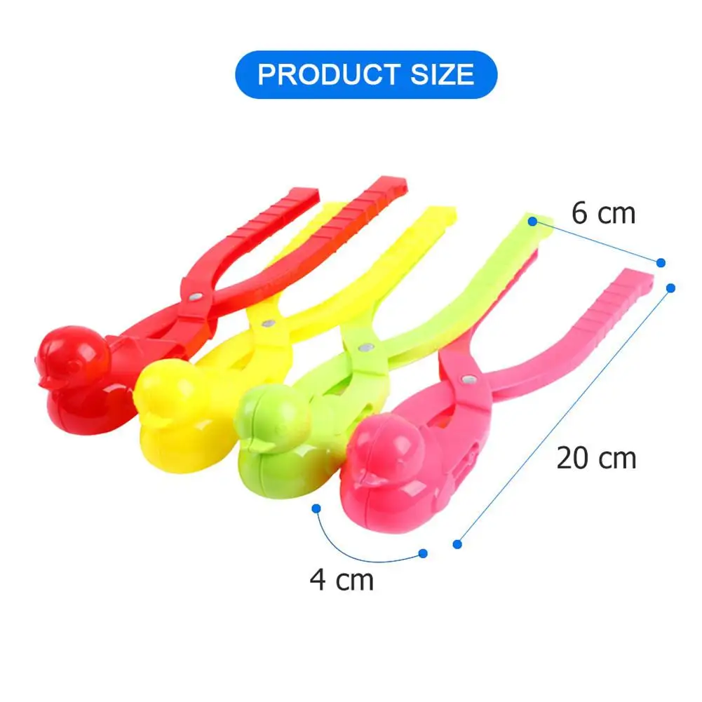 

Cartoon Duck Shape Snowball Clip Skillful Manufacture Superior Quality Children Outdoor Sports Snow Maker Scoop Random