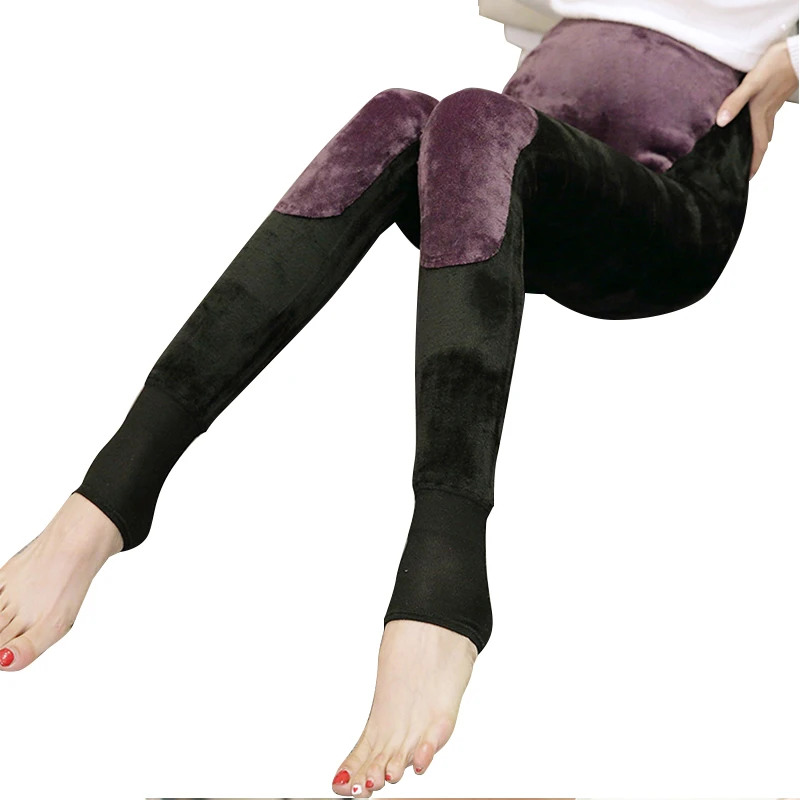 Леггинсы для беременных женщин утепленные вельветовые эластичные брюки