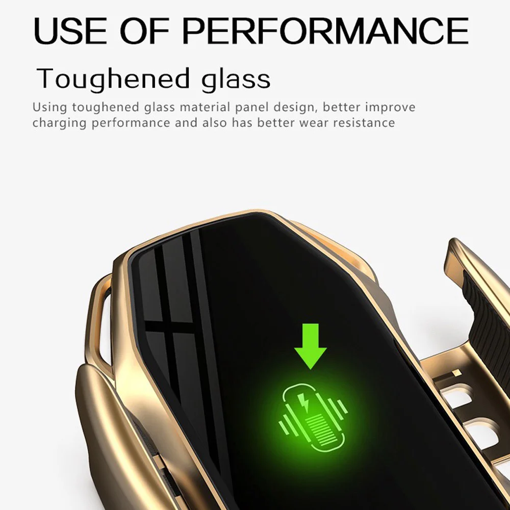 automatic car wireless charger car phone holder for iphone 11 samsung xiaomi car mount holder fast charging phone stand free global shipping