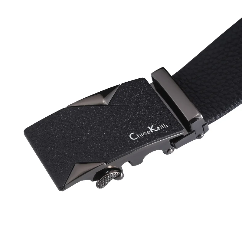 

ANPUDUSEN Brand Top Quality Automatic Buckle Black Belts Luxury Male Genuine Leather Strap Belts For Men