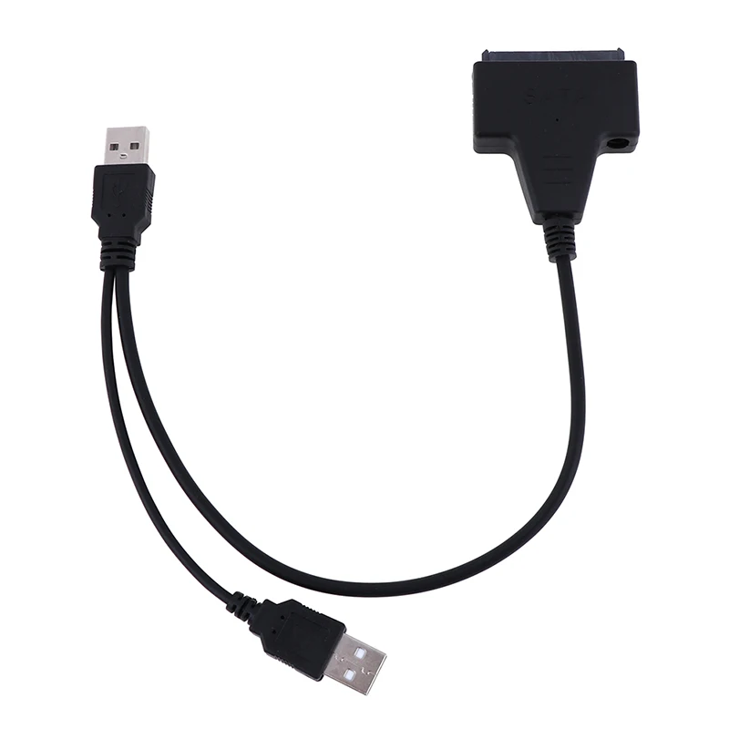 SATA к USB 2 0 двойной 22pin адаптер Кабели внешняя мощность для 5 ''Ssd Hdd конвертер