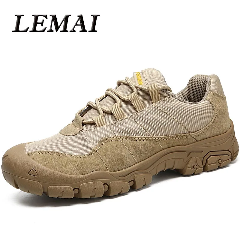 LEMAI на открытом воздухе Для мужчин Пеший Туризм обувь Водонепроницаемый дышащие